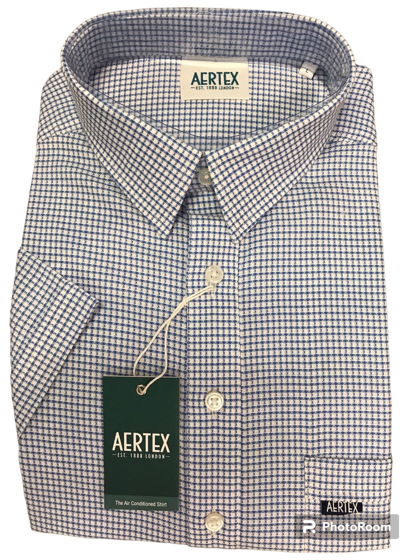 Aertex Blue/Check 8899