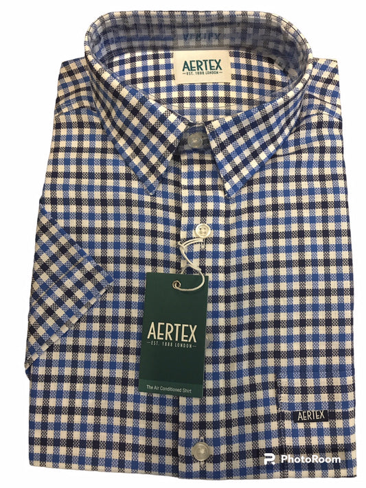 Aertex Navy/Royal Check 88735