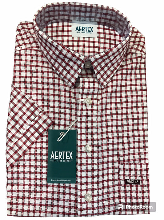 Aertex Red/Check 88395