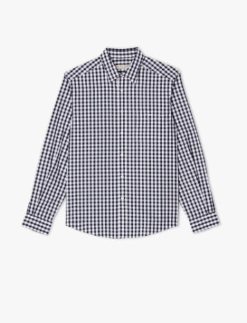 Collins Shirt Navy/White