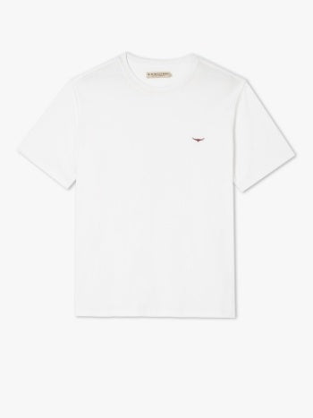 Parson T-Shirt White/Chestnut