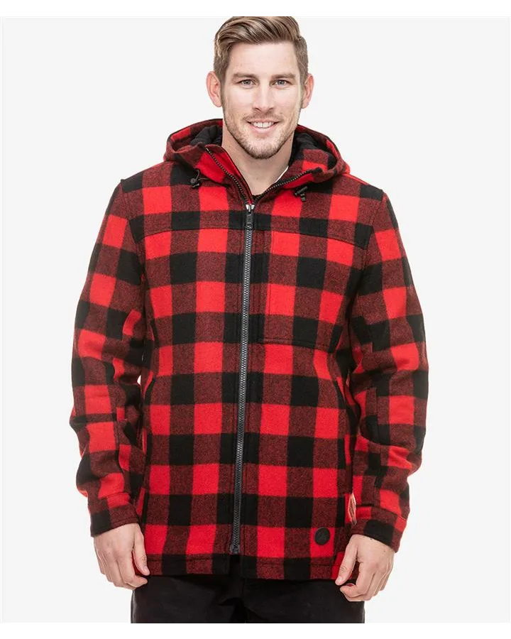 Swanndri Hudson Hoody Red/Black Check