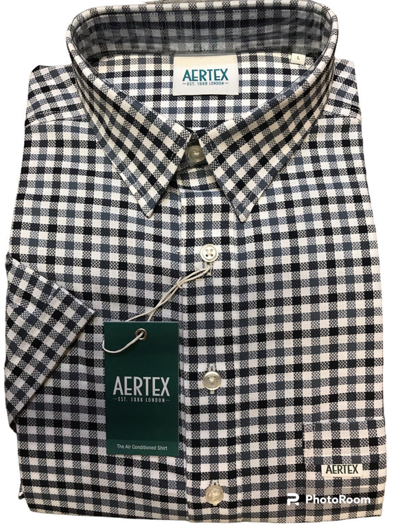 Aertex Black/Grey Check