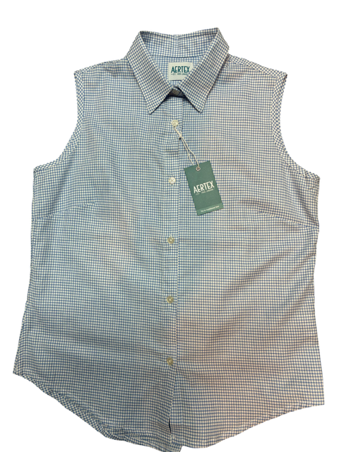 Aertex Sleeveless Blue/Check FY8899