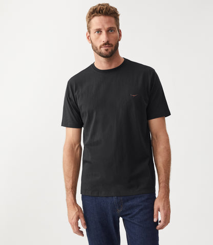 Parson T-Shirt Black/Chestnut