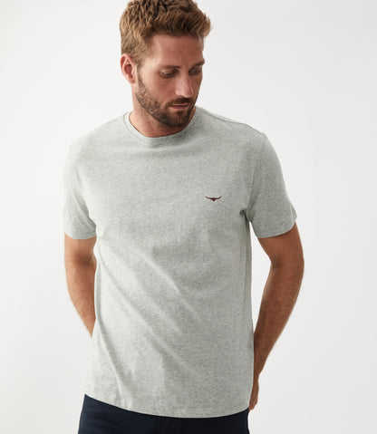 Parson T-Shirt Grey/Chestnut