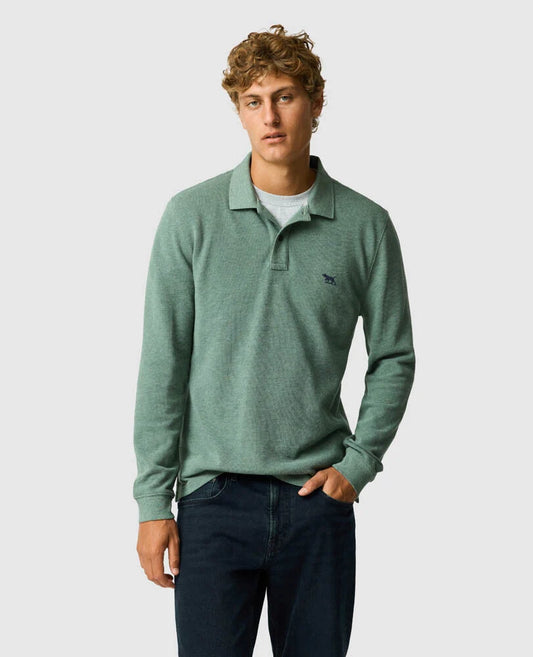 Rodd & Gunn Long Sleeve Polo Fern
