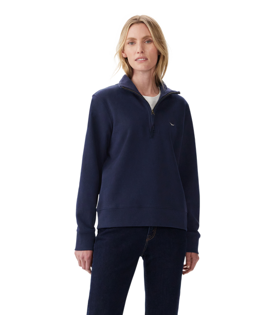 Trickett 1/4 Zip Sweatshirt Navy