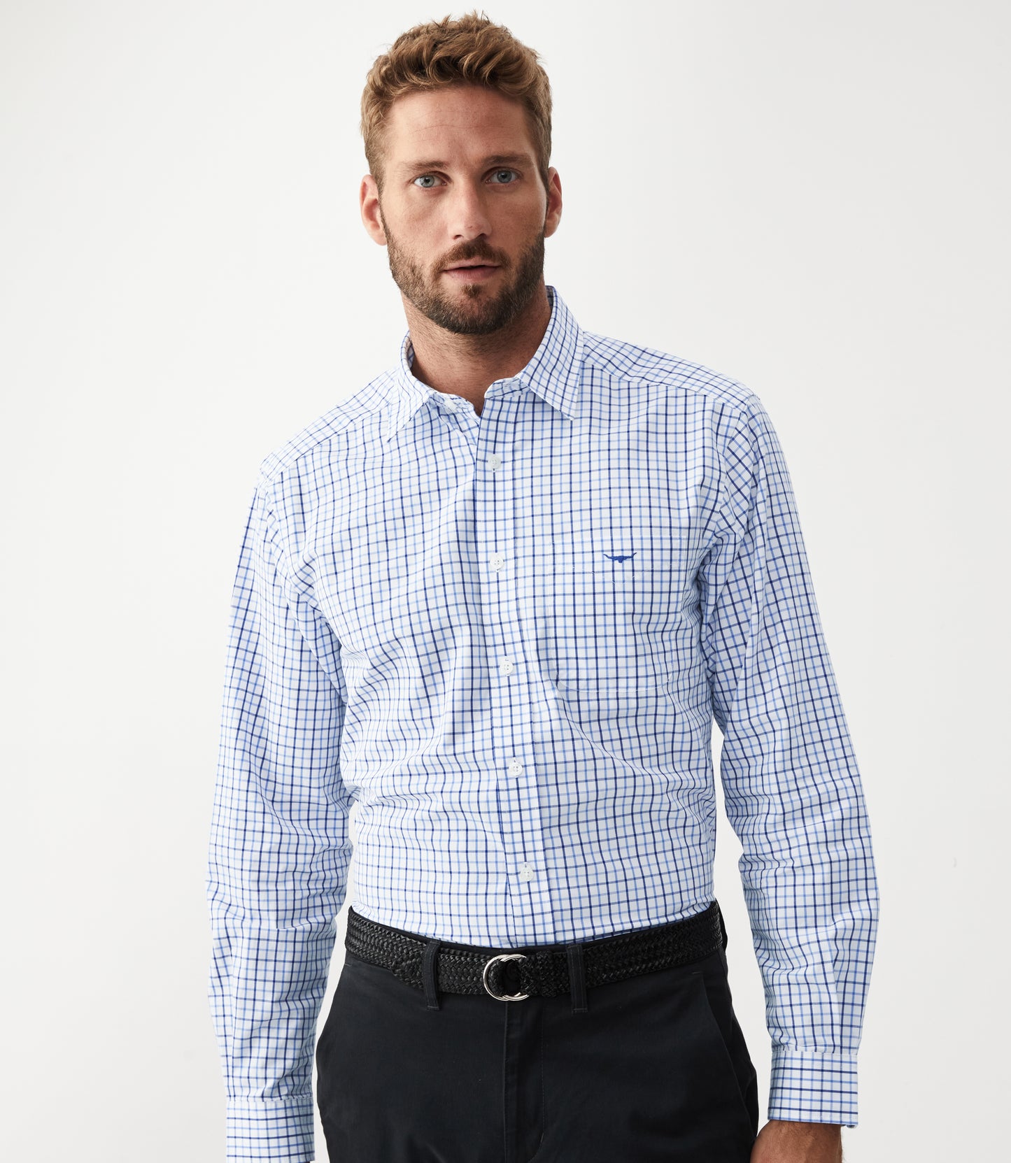 Collins Shirt Blue/White/Navy