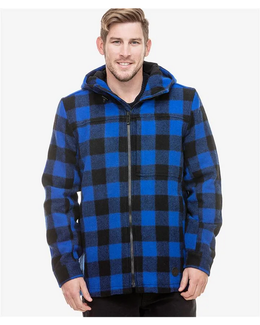 Swanndri Hudson Hoody Blue/Black Check