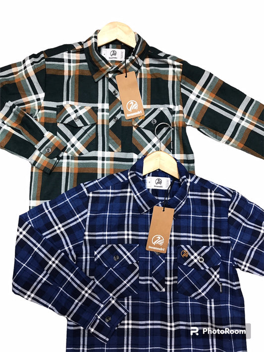 Swanndri Shirts Kids Half Placket Front