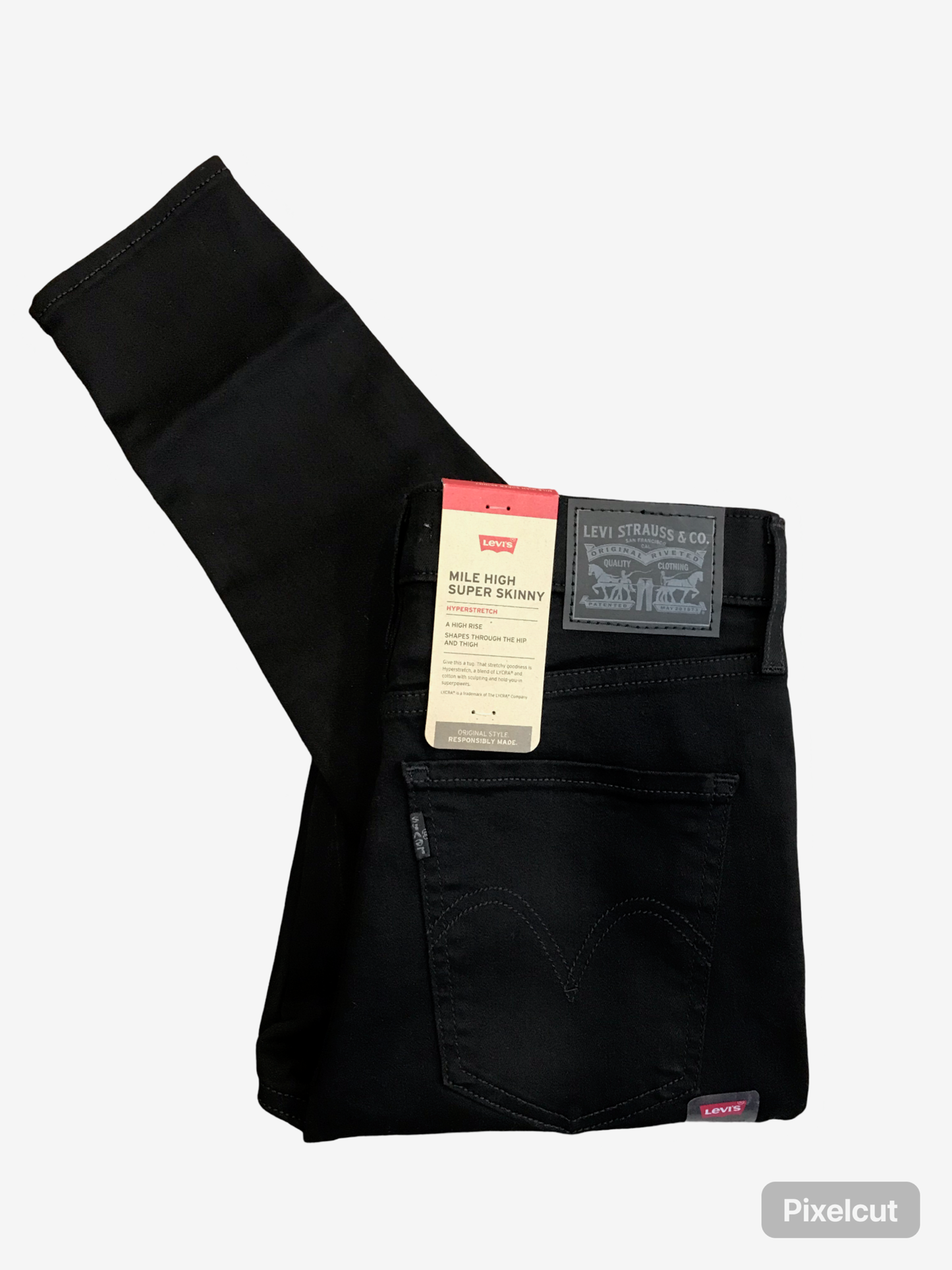 Levi's Mile High Super Skinny Hyperstretch Jean – Black