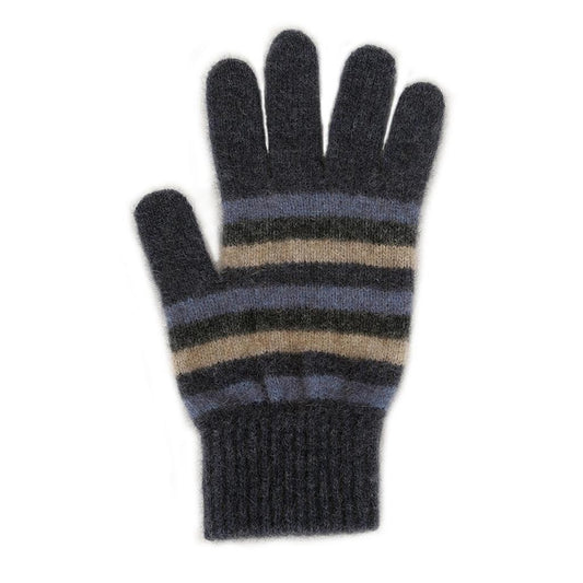 Lothlorian Women’s Possum Merino Multi Striped Glove