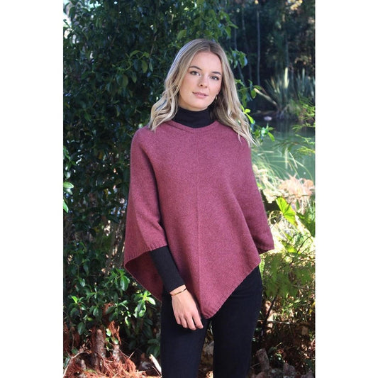 Lothlorian Women’s Possum Merino Plain Poncho