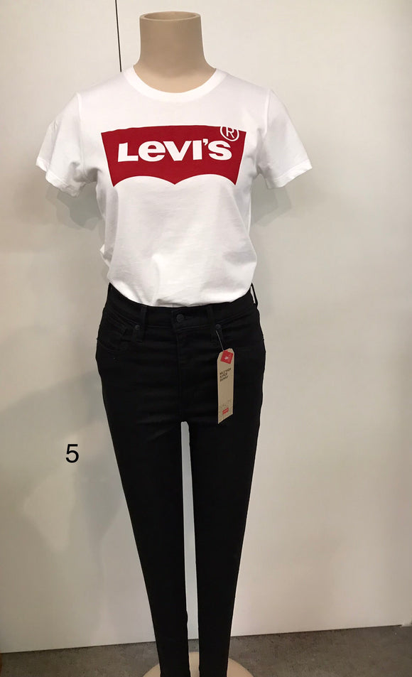 Levi's Mile High Super Skinny Hyperstretch Jean – Black