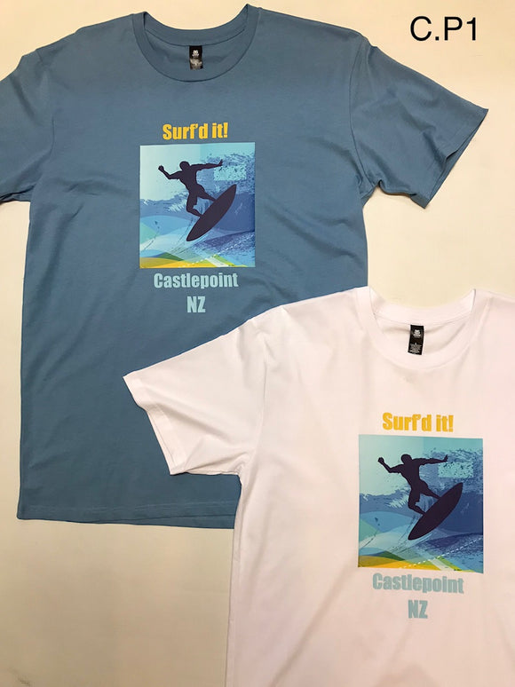 Coastal Men’s Surf’d It Castlepoint NZ Tee Shirt